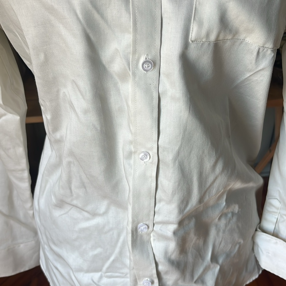 Ruby Rd. White Button-Up Shirt, Read - Picture 4 of 8